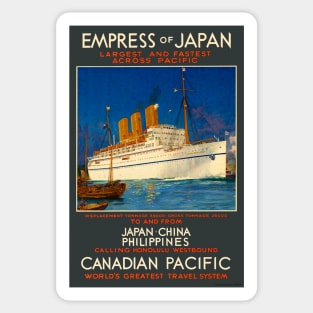 Empress of Japan Canada Vintage Poster 1930 Sticker